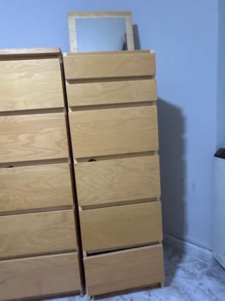 Cajonera de 5 cajones con espejo