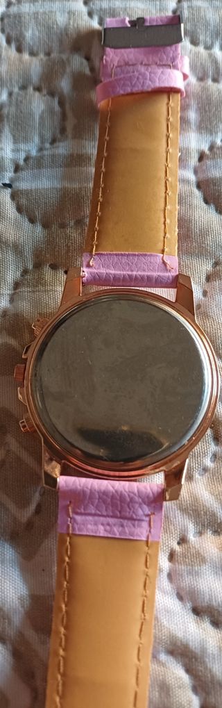 Reloj Geneva Rosa y Dorado Mujer