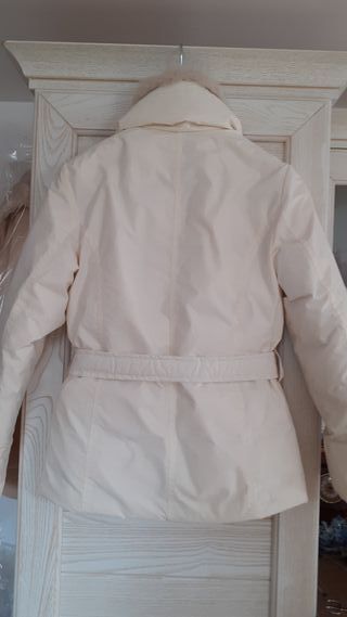 Piumino donna Kilkenny beige con pelliccia