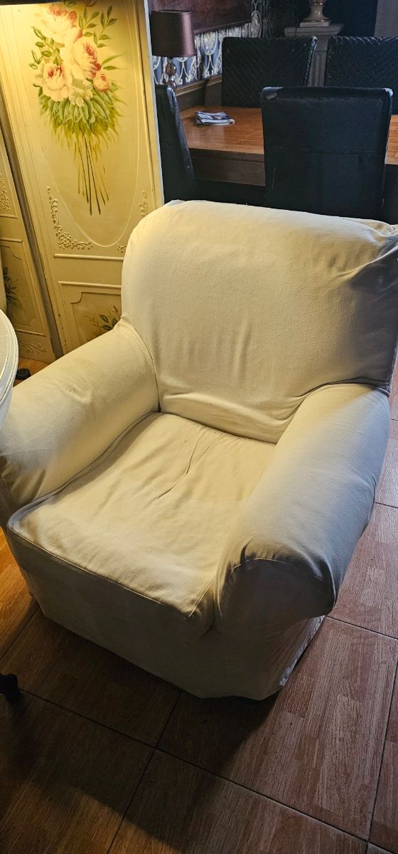 Butacas de tela beige