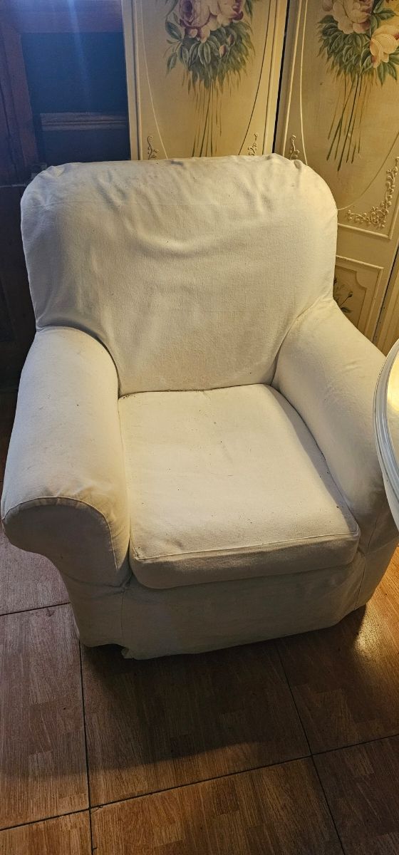 Butacas de tela beige