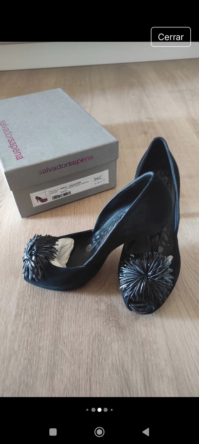 Zapatos de vestir Salvador Sapena talla 36.