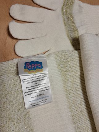 Set Peppa Pig: Cappello, Sciarpa e Guanti