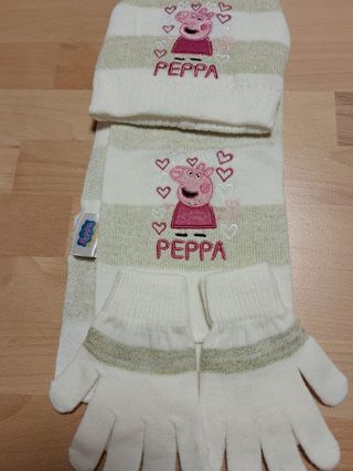 Set Peppa Pig: Cappello, Sciarpa e Guanti