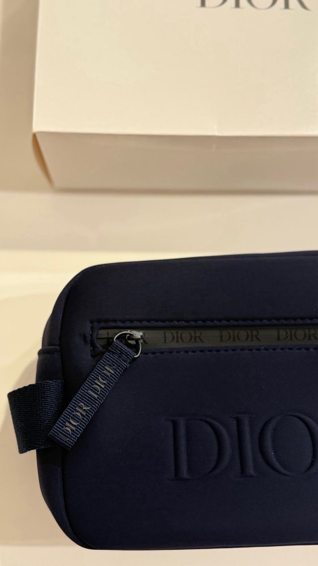 Borsa da toilette Dior blu marino