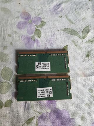 2x Samsung 4GB DDR4 RAM PC4-2400T