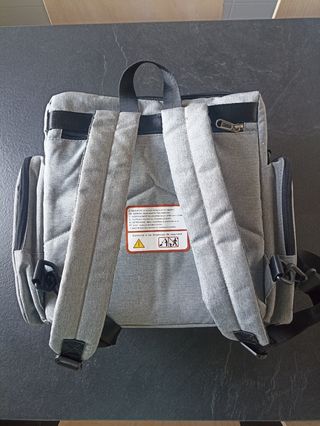 Bolsa Trona Bebé Portátil Estrellas Gris