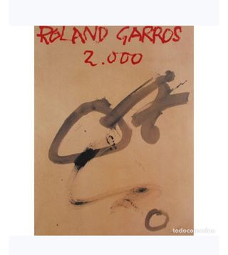 Cartel Roland Garros 2000 Tàpies