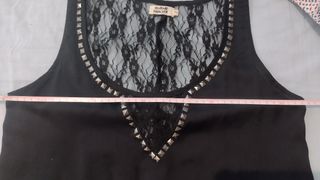 Top encaje Molly Bracken negro TU