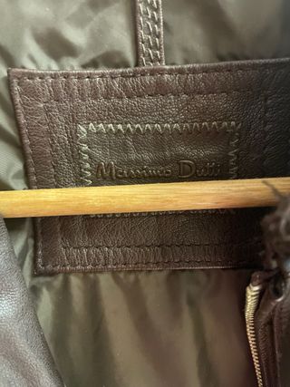 Cazadora Piel Massimo Dutti Marrón