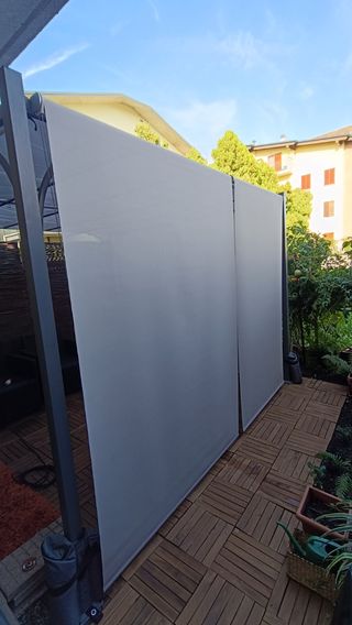 Coppia Tende Grigie in Tessuto Nuove impacchettate