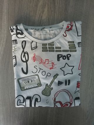 Camiseta niño música 11 años 140-152 cm