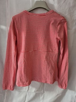 Maglietta bambina a righe rosse