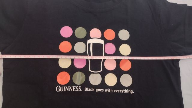 Camiseta Guinness Negra Manga Corta
