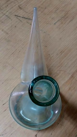 Porrón de vino vintage de cristal