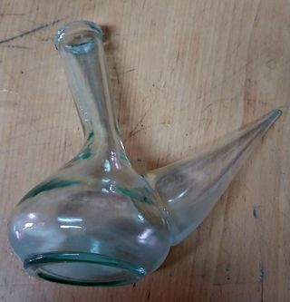 Porrón de vino vintage de cristal