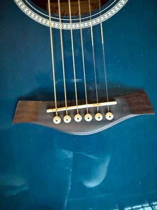 Guitarra Electroacústica Azul