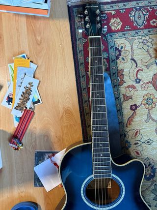 Guitarra Electroacústica Azul