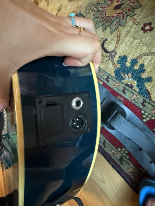 Guitarra Electroacústica Azul