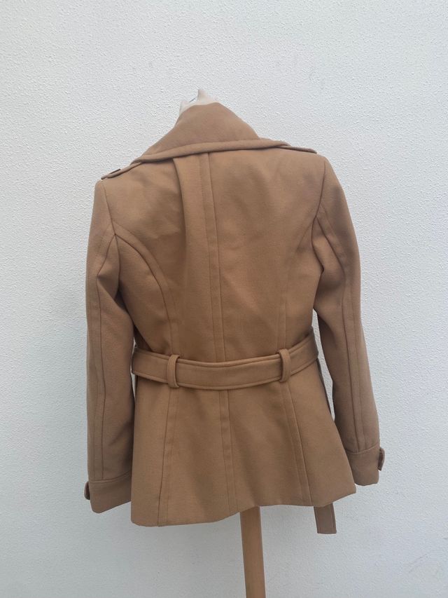 Abrigo vintage beige talla M