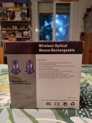 Ratón Óptico Inalámbrico Recargable
