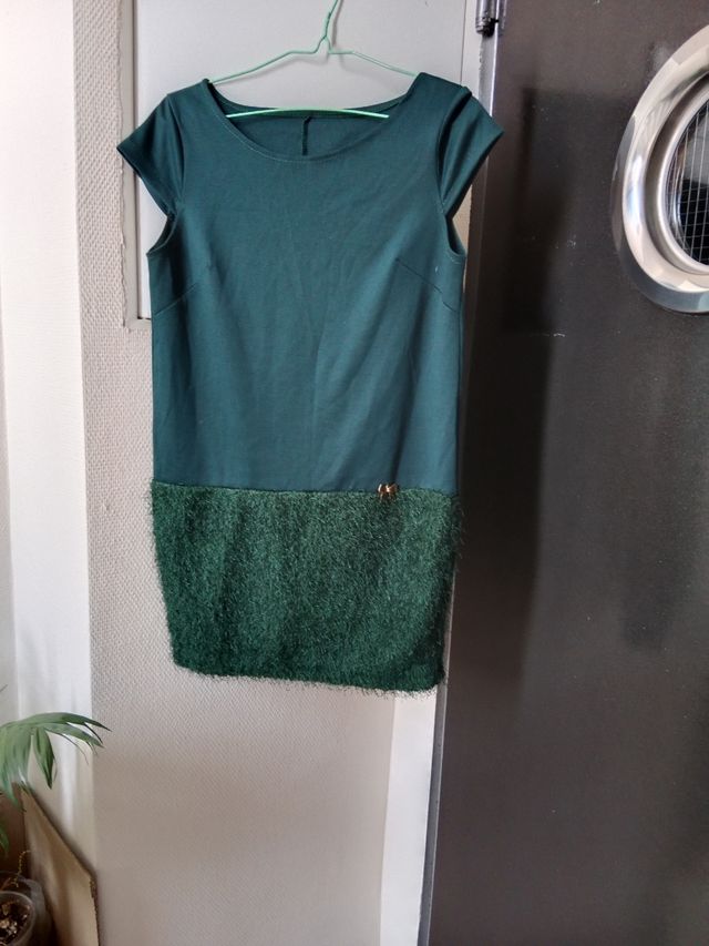 Vestido verde Made in Italia talla 38