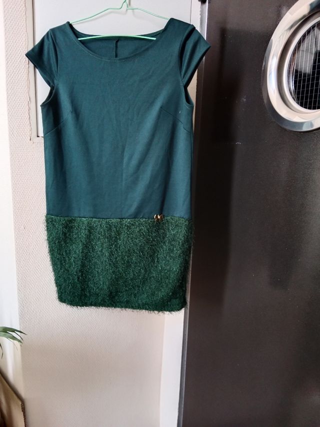 Vestido verde Made in Italia talla 38