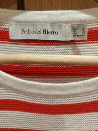Jersey rayas naranjas y blancas Pedro del Hierro