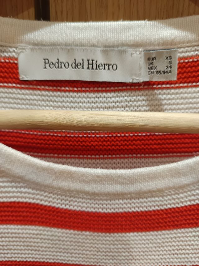 Jersey rayas naranjas y blancas Pedro del Hierro