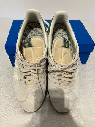 Zapatillas Adidas Gazelle Hombre Beige/Verde