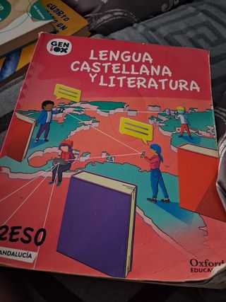 libros de lengua, historia, física, música, inglés