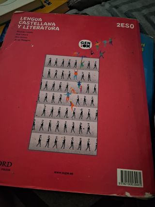 libros de lengua, historia, física, música, inglés