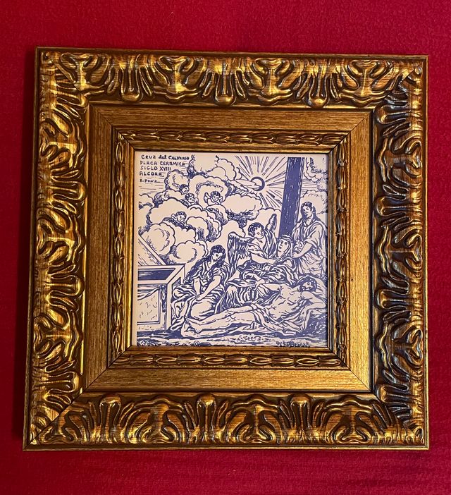 Cuadro Cerámica Escena Calvario