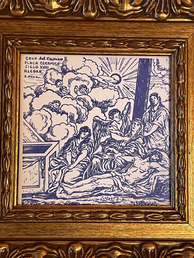 Cuadro Cerámica Escena Calvario