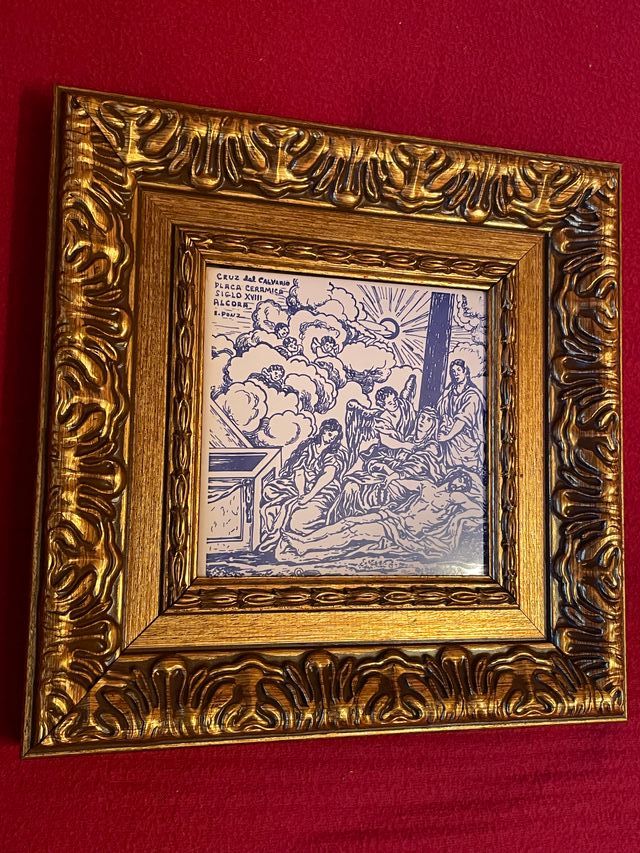 Cuadro Cerámica Escena Calvario