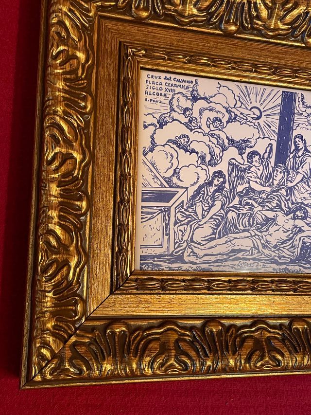 Cuadro Cerámica Escena Calvario