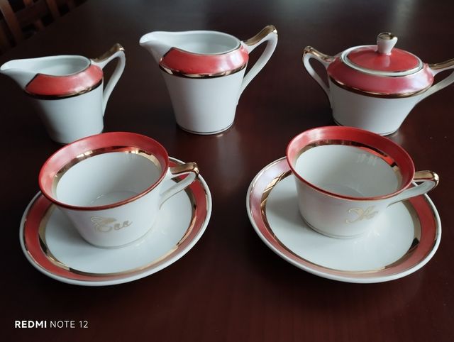 Juego de café vintage Tú y Yo