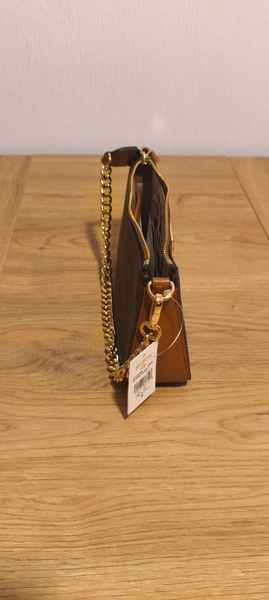 Bolso Michael Kors Marrón con Cadena Dorada