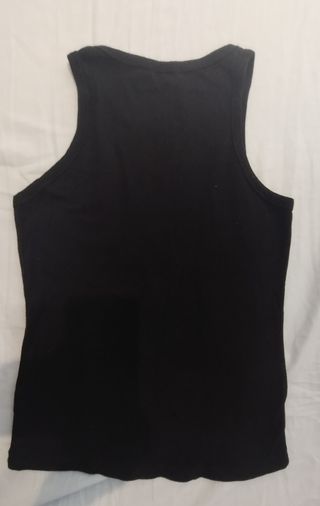 Top de tirantes negro punto elástico