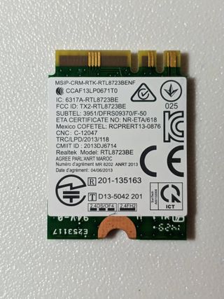Tarjeta Wifi Realtek RTL8723BE