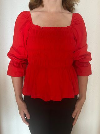 Blusa Roja H&M Talla S