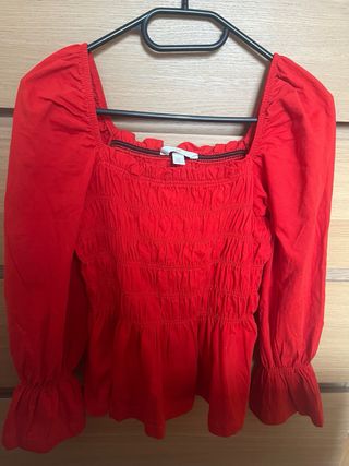 Blusa Roja H&M Talla S