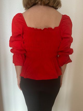 Blusa Roja H&M Talla S