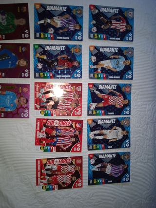 Cromos Adrenalyn Diamante, Air Force y Guante Oro