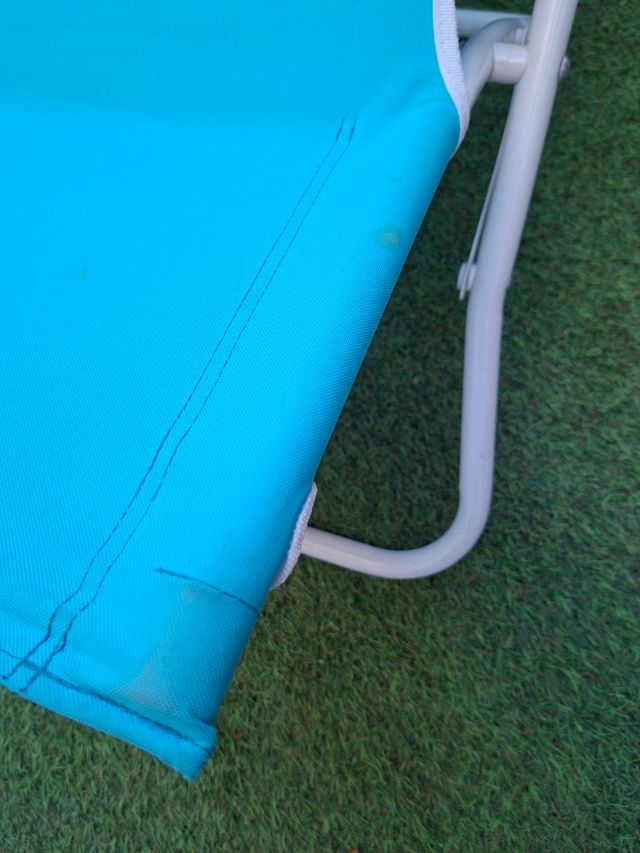 Silla de Playa Ikea Azul y Blanca