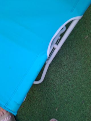 Silla de Playa Ikea Azul y Blanca