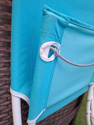 Silla de Playa Ikea Azul y Blanca