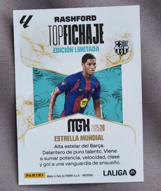 Cromo Panini EA Sports Rashford Top Fichaje