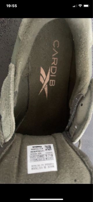 Reebok Cardi B V2 Gris/Verde
