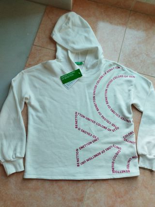 Sudadera Benetton Blanca sin estrenar 